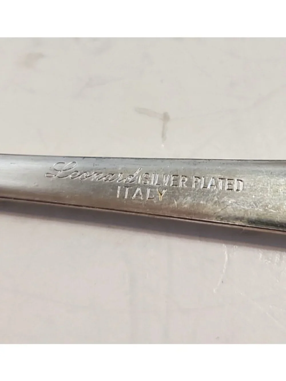 2 Vintage Leonard from Italy Silverplated Relish Baby Mini Forks 5 3/8
